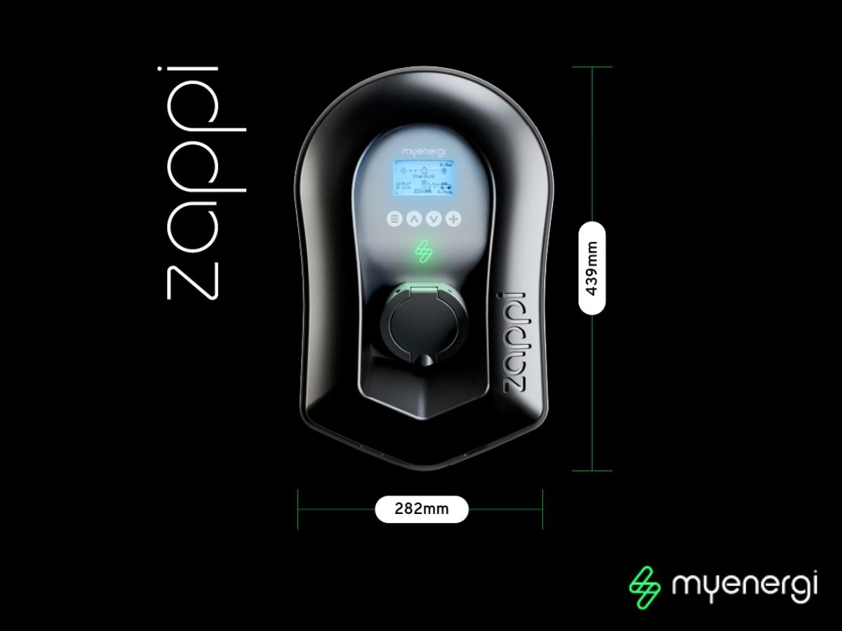MYENERGI ZAPPI-2H22UB-G ZAPPI 7.2KW-22KW UNTETHERED MULTIPHASE BLACK